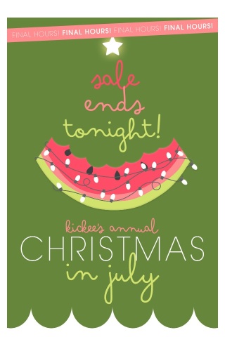 !!️ SALE ENDS TONIGHT! 50% off all holiday 🎄🍉