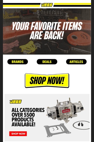 📲 Browsing For New Parts This Weekend? Shop Our Back In Stock Items!