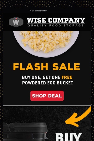 Flash Sale - Buy One, Get One FREE Egg Bucket! 🍳