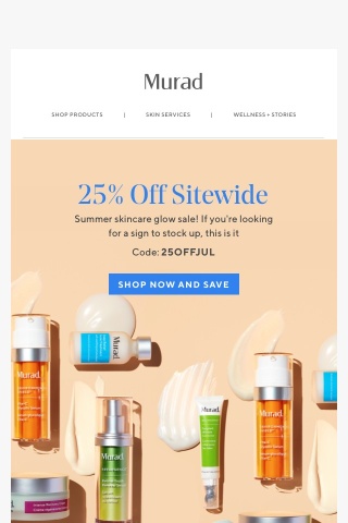 Get ‘em while they’re 🔥 25% off your skincare holy grails