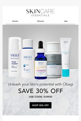 Unleash Your Skin's Potential With Obagi Plus 30% Off