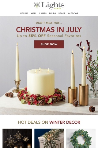 🎅🌞 Christmas in July?! Savings Inside! | Lights.com