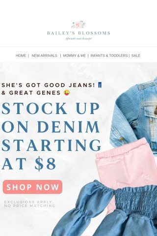 She's got good jeans! 👖 & great genes 😜