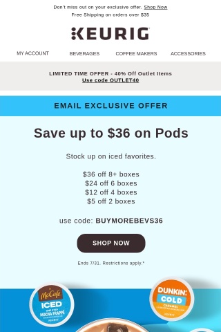 Save up to $36 on your pod restock