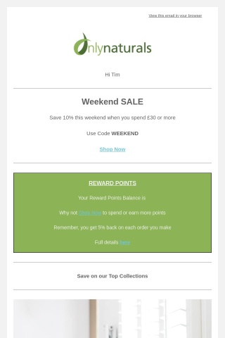 SALE - Save 10% this weekend