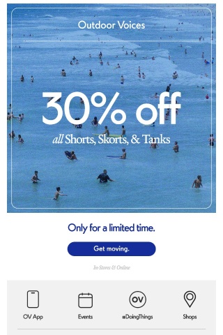 30% off starts today.