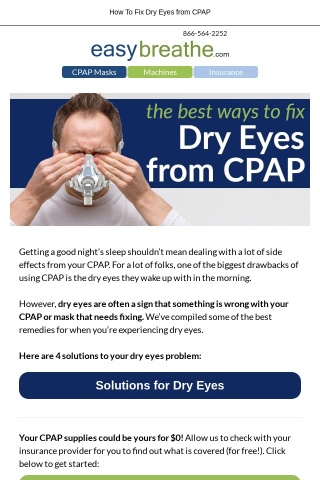 Dry Eyes from CPAP?