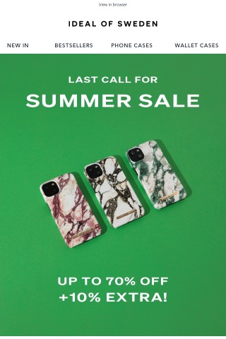 LAST CALL: Summer Sale ends tomorrow 📢⏱️
