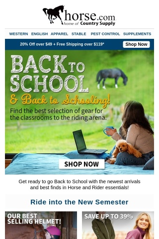 We're Ready for Back-to-School(ing)! 20% Off + Free Shipping