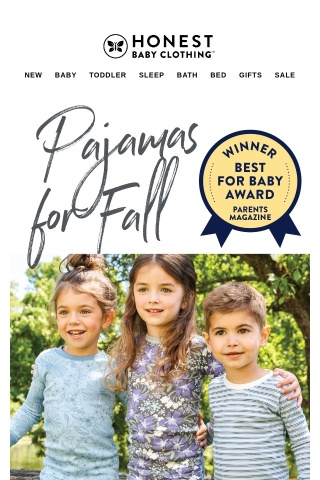 Fall PJs with Friendly Features