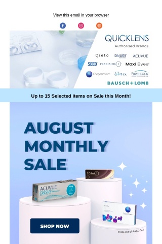 August Monthly Sale is on NOW! 🔥