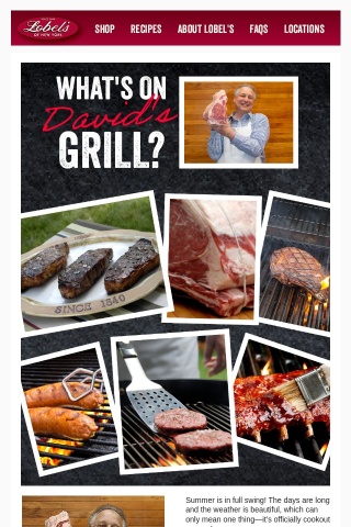 Ever wonder what's on a butcher's grill? (open to find out!)