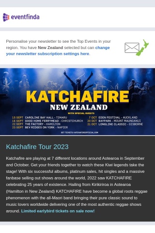 Katchafire performing next month! Don't miss out tickets on sale now!