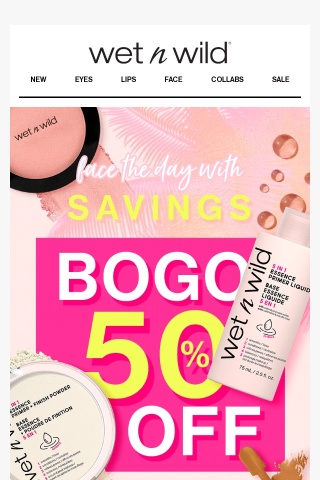 Face the Day with BOGO 50% Off ✨💁‍♀️