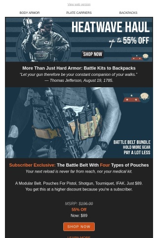 🛠 Gone Soon: Tactical Kits & EDC Armor