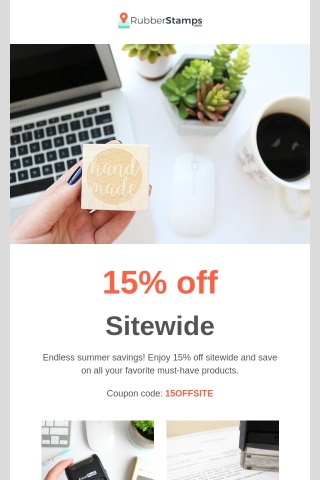 15% Off Everything Storewide!