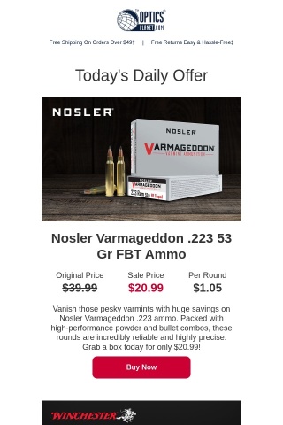 Save BIG on 9mm & .223 Ammo Today!