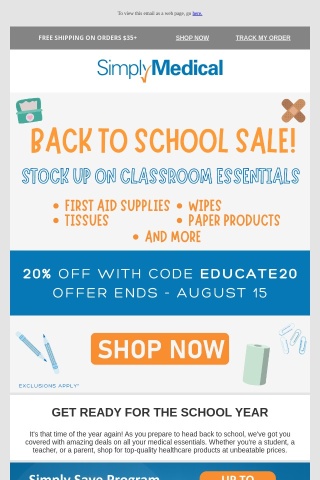 Gear Up for School with Simply Medical's Back-to-School Sale!