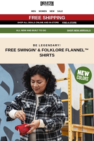 Legendary NEW Flannel Colors!