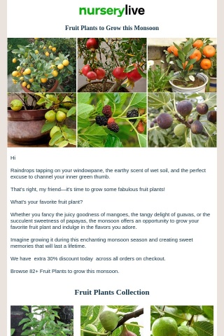Re: 👨‍🌾🌿 Like Fruit Trees? Grow own & Make lifelong Memories. Extra 30% today, Garden Lover  | 10-June