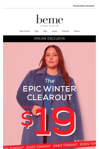 $19* EPIC Winter Clearout Sale💥