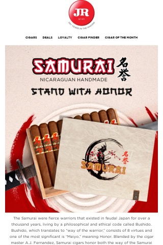 Stand with Honor: The new Samurai cigar awaits