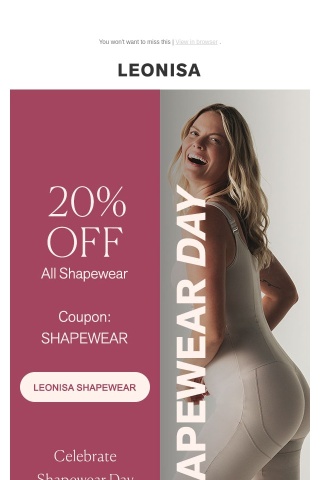 Today Only ⌛ 20% OFF Shapewear
