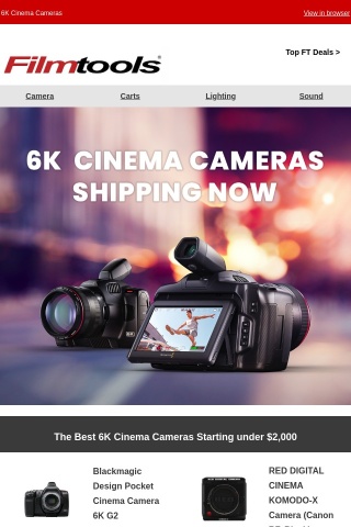Upgrade your gear with our Summer Cinema Camera Sale