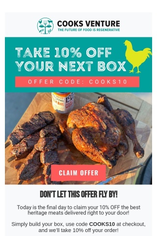 10% Off The Best Heritage Meat