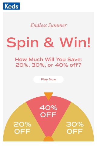 It’s our Endless Summer Spin & Win! ☀️