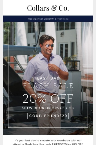 LAST DAY FOR 20% OFF