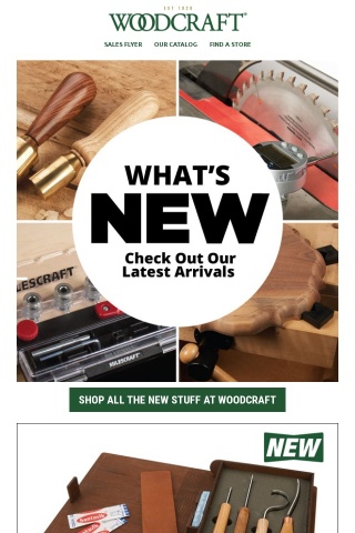 New Tools and Gear Now at Woodcraft