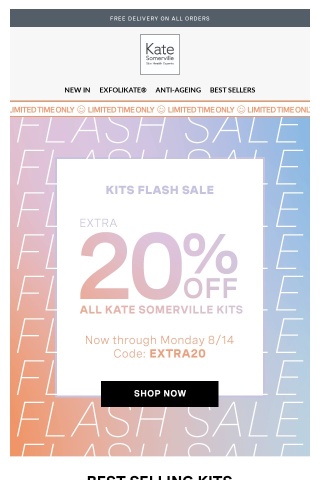 20% off Flash Sale Ends TONIGHT