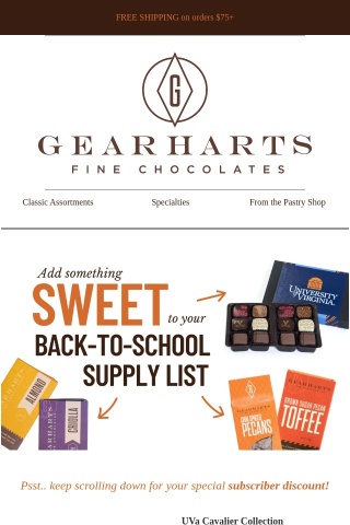 Exclusive: Sweet back-to-school ideas and offer!