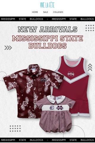 New Arrivals Mississippi State Bulldogs
