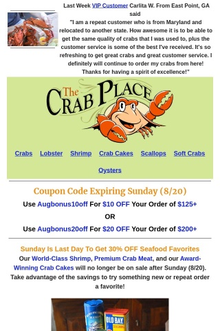 Amazing Seafood Deals ENDING - Bonus Coupon Expires Soon