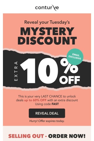 Claim your Mystery Discount before it expires! 🕵️‍♂️
