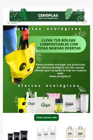 👉🛍️ ¡Ofertas ecológicas! Entrega tus productos de forma sustentable con estas nuevas ofertas de Ceroplas! 🌱👏✨