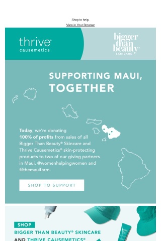 Don’t Forget: We're Donating 100% of Profits to Help Maui