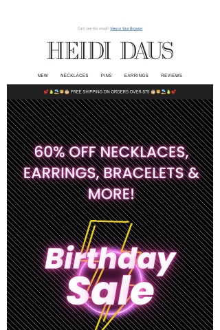 📢60% OFF Necklaces, Rings, Bracelets & More!