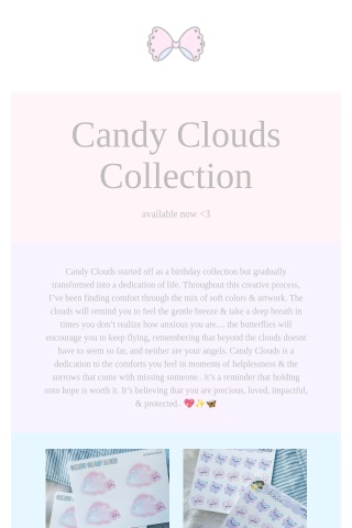 Candy Clouds Collection Available Now