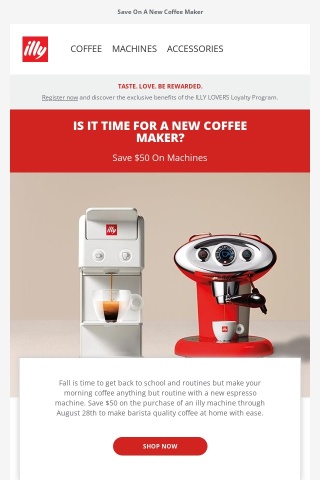 Save $50 On Coffee Makers