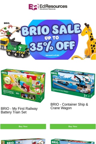 BRIO Sale - Up to 35% Off All BRIO Toys