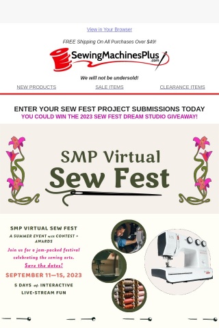 Submit Your Sew Fest Projects Today! Sew Fest Coming Soon