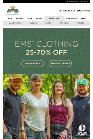 25-70% OFF EMS Clothing