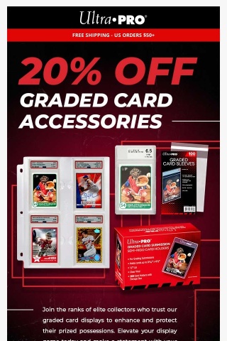 🔥 20% OFF Graded Card Accessories This Weekend Only!