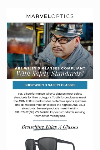 Are Wiley X Glasses Compliant With Safety Standards