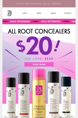 Don't Miss Out! Root Concealer for $20 Ends Soon ⏰