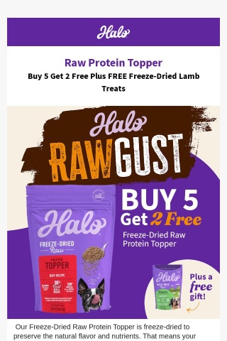 RAWgust Special Offer - Buy 5 Get 2 Free