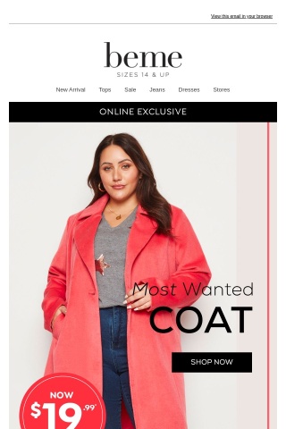 Sorry, these $19.99 Designer Coat is almost gone!
